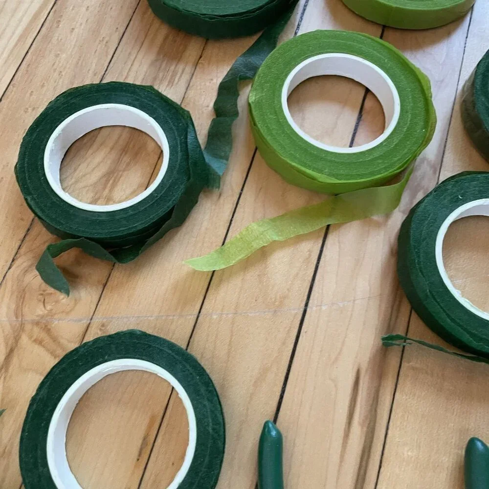 Floral tools bouquet making green flower tape wire wirecutters creative wedding